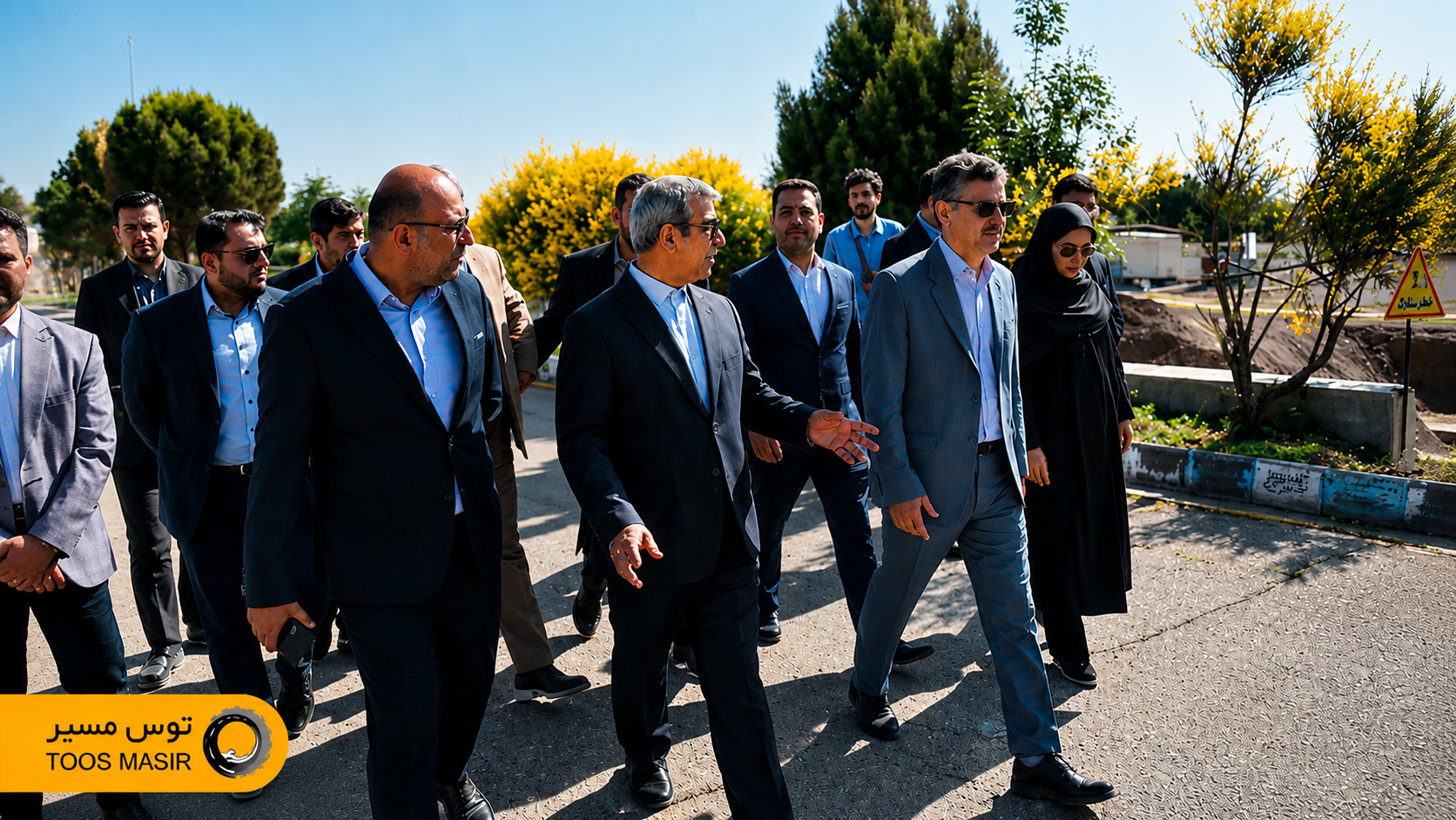 بازدید میدانی مدیران توس مسیر از پروژه عمرانی